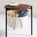 Moderner Beistelltisch, aus Holz, Farbe: braun